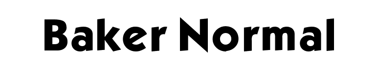 Baker Normal font preview