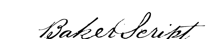 BakerScript font preview