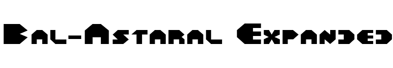 Bal-Astaral Expanded font preview