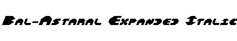Bal-Astaral Expanded Italic font preview