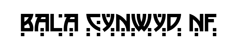 Bala Cynwyd NF font preview