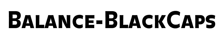 Balance-BlackCaps font preview