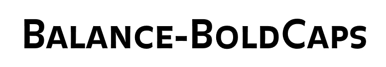 Balance-BoldCaps font preview