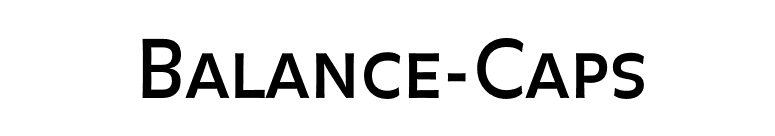 Balance-Caps font preview