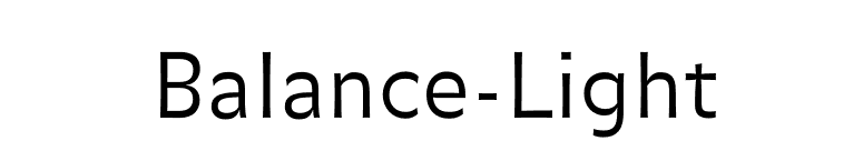 Balance-Light font preview