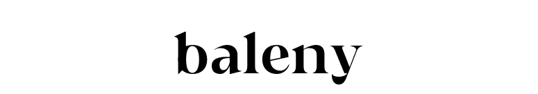 baleny font preview