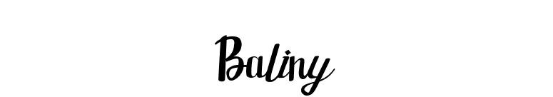 Baliny font preview