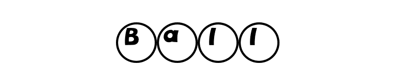 Ball font preview