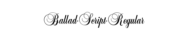 Ballad-Script-Regular font preview
