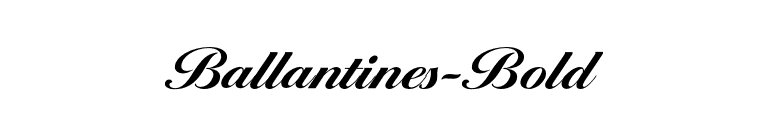 Ballantines-Bold font preview