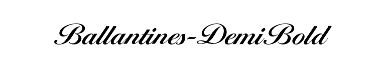 Ballantines-DemiBold font preview