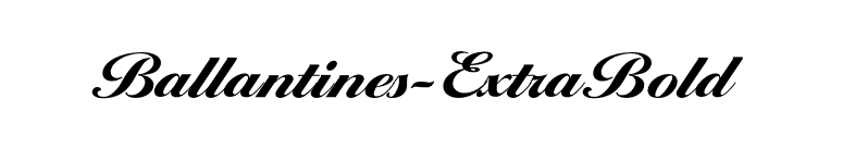 Ballantines-ExtraBold font preview