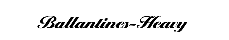 Ballantines-Heavy font preview