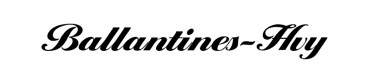 Ballantines-Hvy font preview