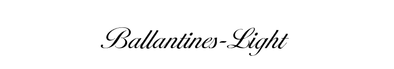 Ballantines-Light font preview