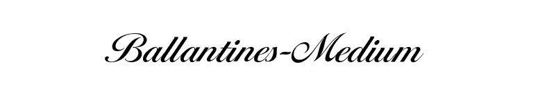 Ballantines-Medium font preview