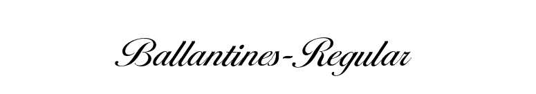 Ballantines-Regular font preview