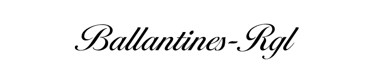 Ballantines-Rgl font preview
