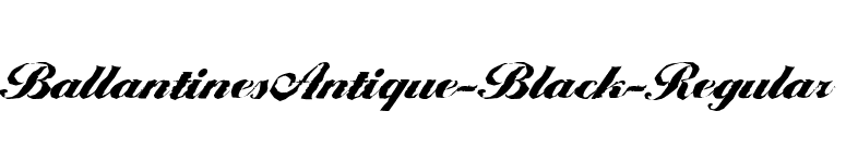 BallantinesAntique-Black-Regular font preview