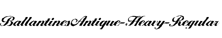 BallantinesAntique-Heavy-Regular font preview