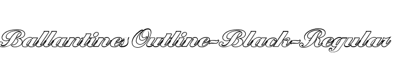 BallantinesOutline-Black-Regular font preview