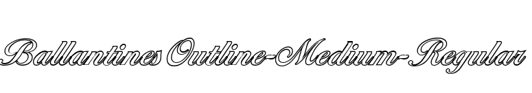 BallantinesOutline-Medium-Regular font preview