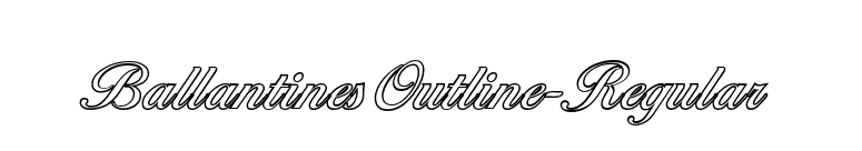BallantinesOutline-Regular font preview