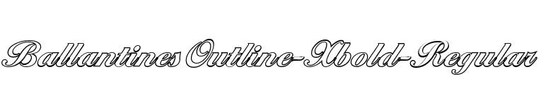 BallantinesOutline-Xbold-Regular font preview