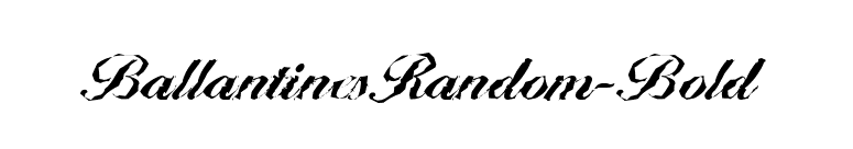 BallantinesRandom-Bold font preview