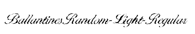 BallantinesRandom-Light-Regular font preview