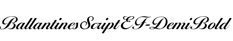 BallantinesScriptEF-DemiBold font preview