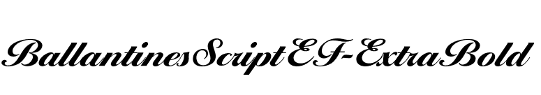 BallantinesScriptEF-ExtraBold font preview
