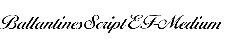 BallantinesScriptEF-Medium font preview