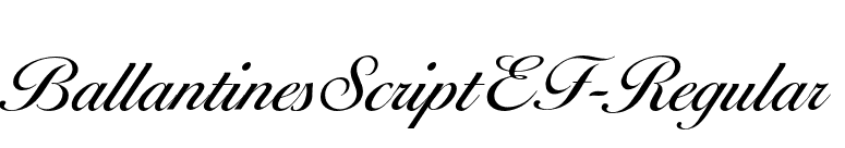 BallantinesScriptEF-Regular font preview