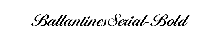 BallantinesSerial-Bold font preview