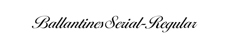 BallantinesSerial-Regular font preview
