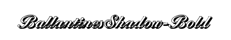 BallantinesShadow-Bold font preview
