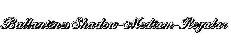 BallantinesShadow-Medium-Regular font preview