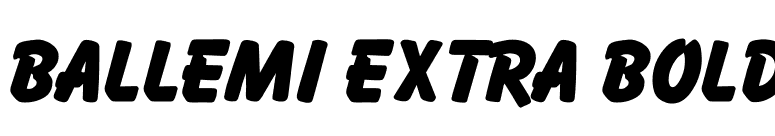 Ballemi Extra Bold font preview