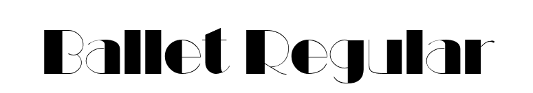 Ballet Regular font preview