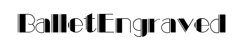 BalletEngraved font preview