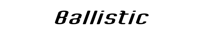 Ballistic font preview