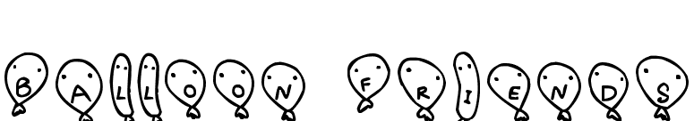 Balloon Friends
 font preview