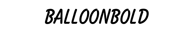 BalloonBold font preview