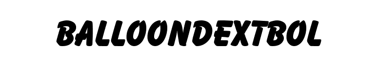 BalloonDExtBol font preview