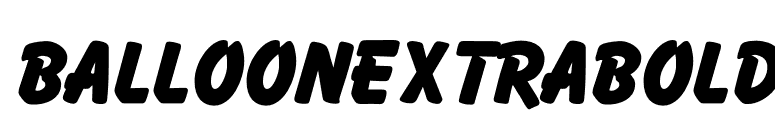 BalloonExtraBold font preview