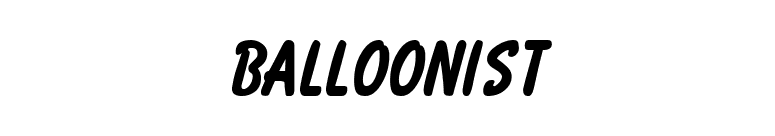 Balloonist font preview