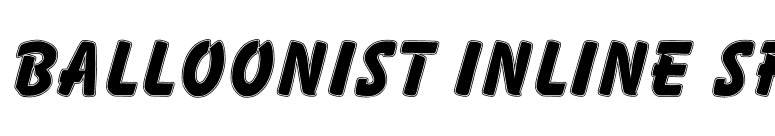 Balloonist Inline SF font preview