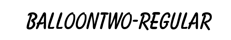 BalloonTwo-Regular font preview