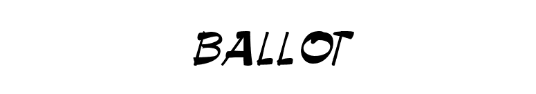 ballot font preview